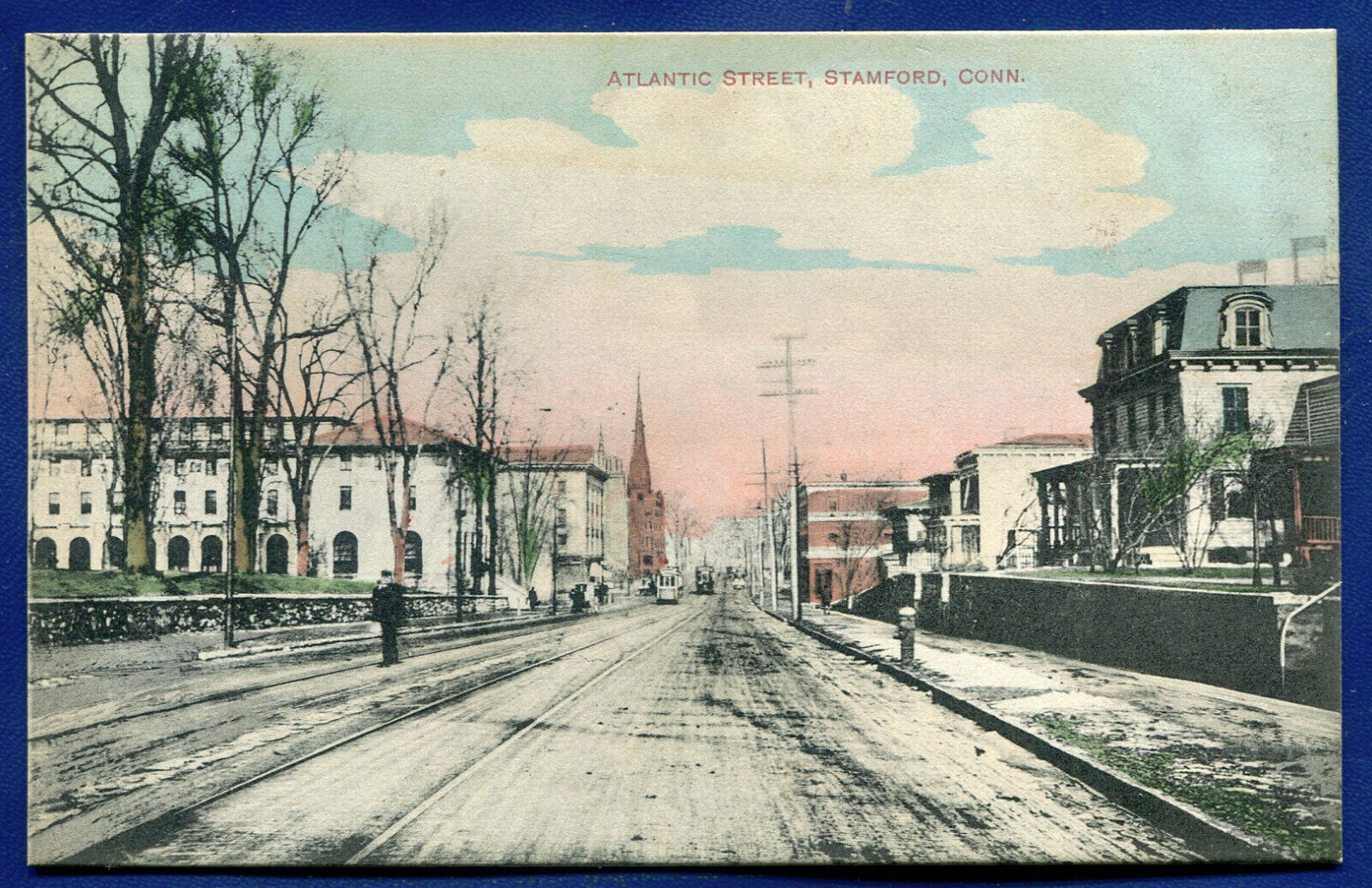 Stamford Connecticut Atlantic Street Postcard #3