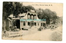 Kenoza Lake NY - EARLY AUTO & POST OFFICE - Postcard Catskills nr Jeffersonville picture