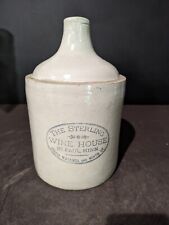 RED WING STONEWARE ADVERTISING JUG WINE The Sterling Wine House St. Paul Mn picture