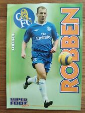 ARJEN ROBBEN- CHELSEA FC CARD ROOKIE SUPERFOOT WORLD FOOTBALL COLLECTION picture