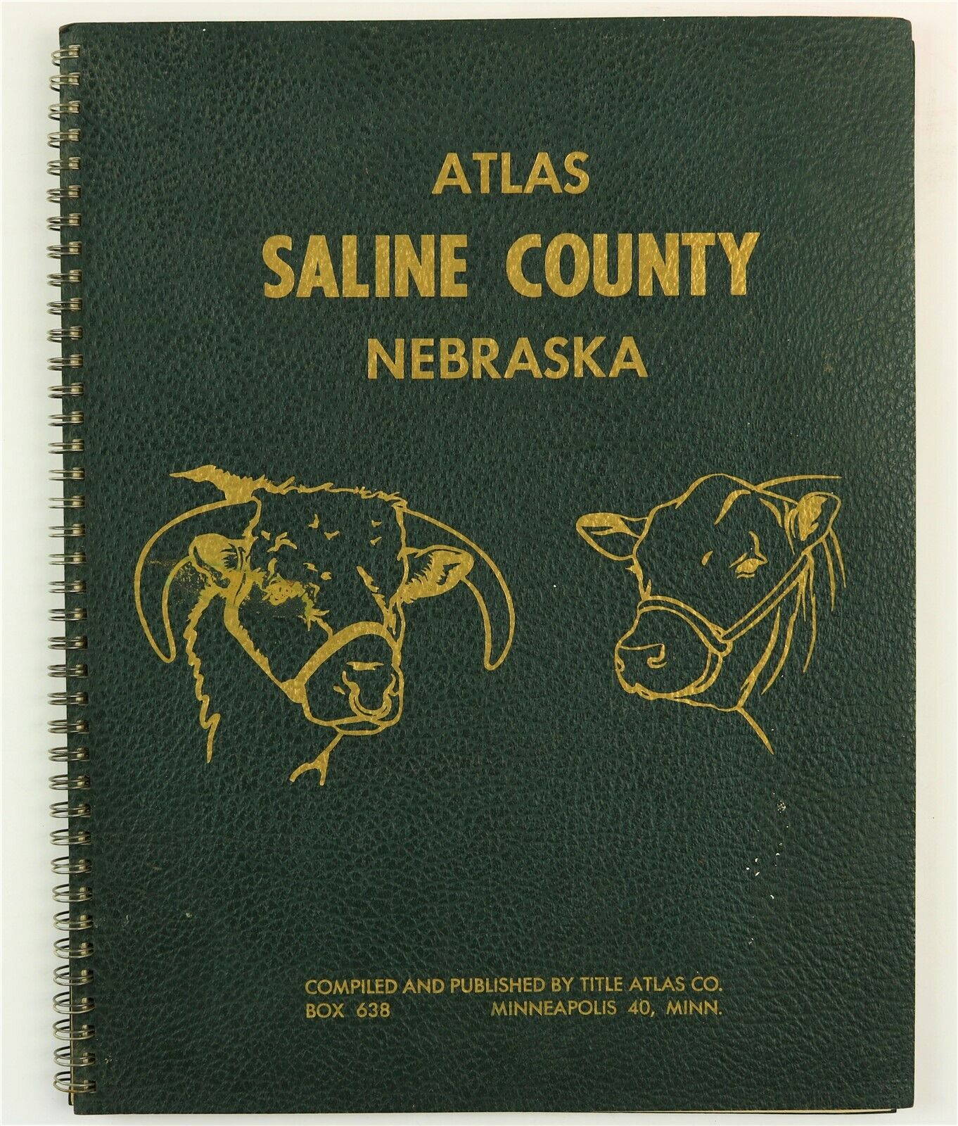 Saline County, Nebraska Crete Wilber Friend Tobias Swanton NE 1963 Atlas