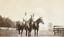 Vintage 1920s Photograph Handsome Men RIDING Horses BLOOMFIELD HILLS Riding Club picture