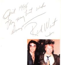 Red West signed card Elvis Presley bodyguard picture