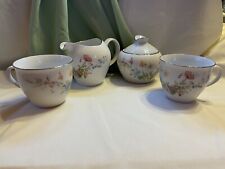 PREMIERE FINE CHINA BERKSHIRE MD104 Creamer & Sugar Bowl with Lid Two Cups EUC picture