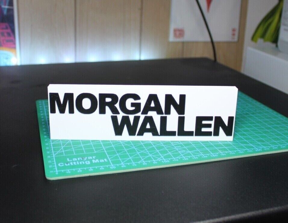 Morgan Wallen 3D Printed Logo Art