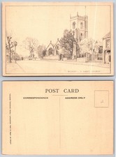 Bridport St. Mary's Church Litho Postcard Early 1900s UK Dorset picture