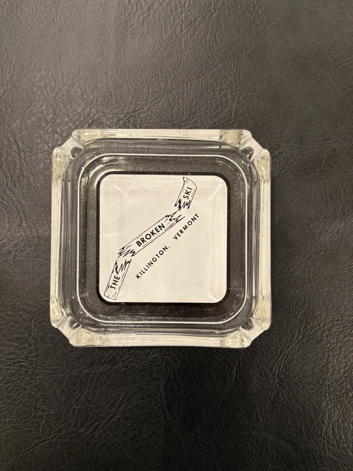 Vintage Souvenir Ashtray The Broken Ski Lounge Killington Vermont VT Apres Ski Vintage Souvenir Ashtray The Broken Ski Lounge Killington Vermont VT Apres Ski