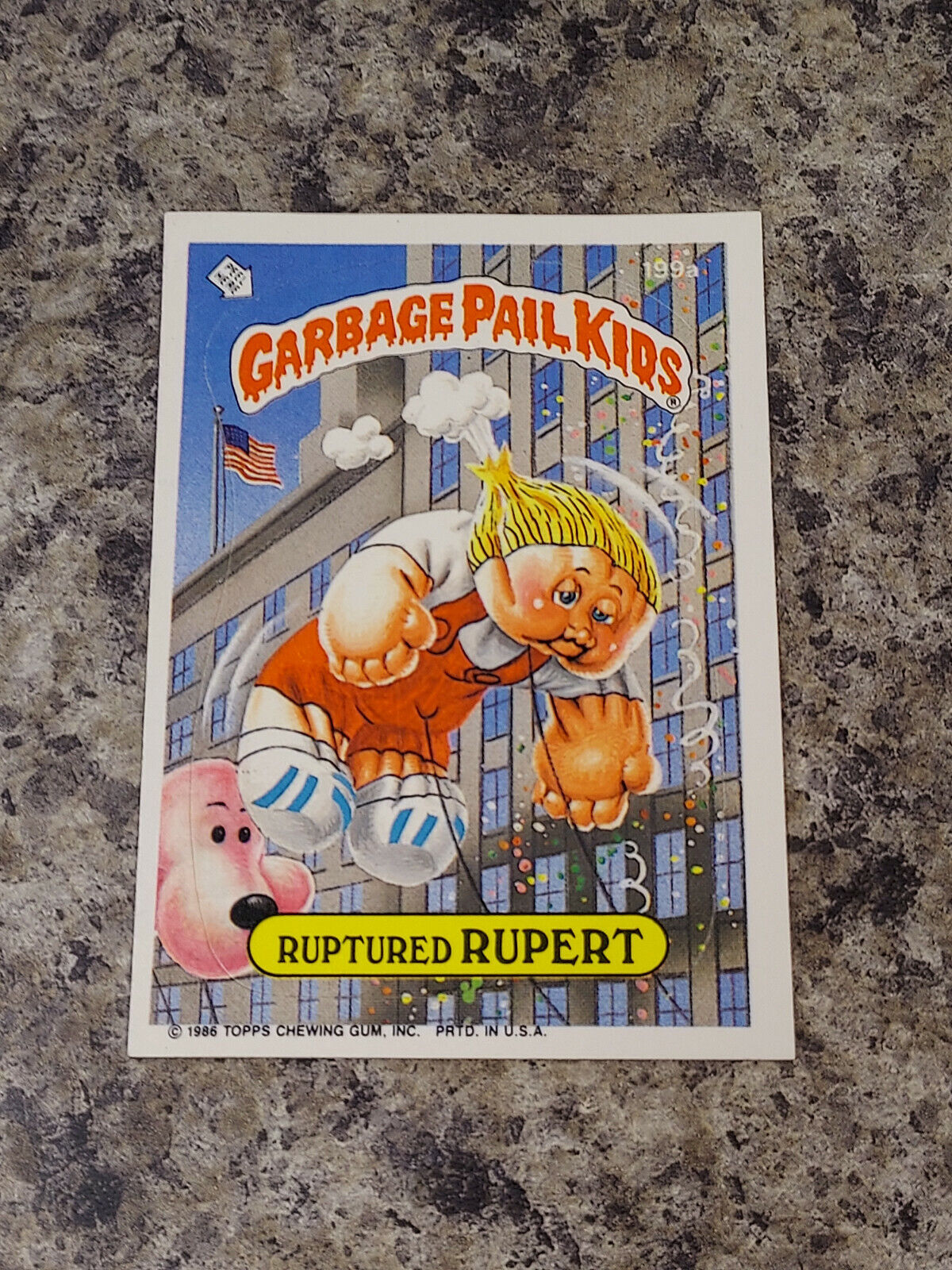 # Ruptured Rupert 199a Garbage Pail Kids GPK Topps Original Series 5 1986 Nice