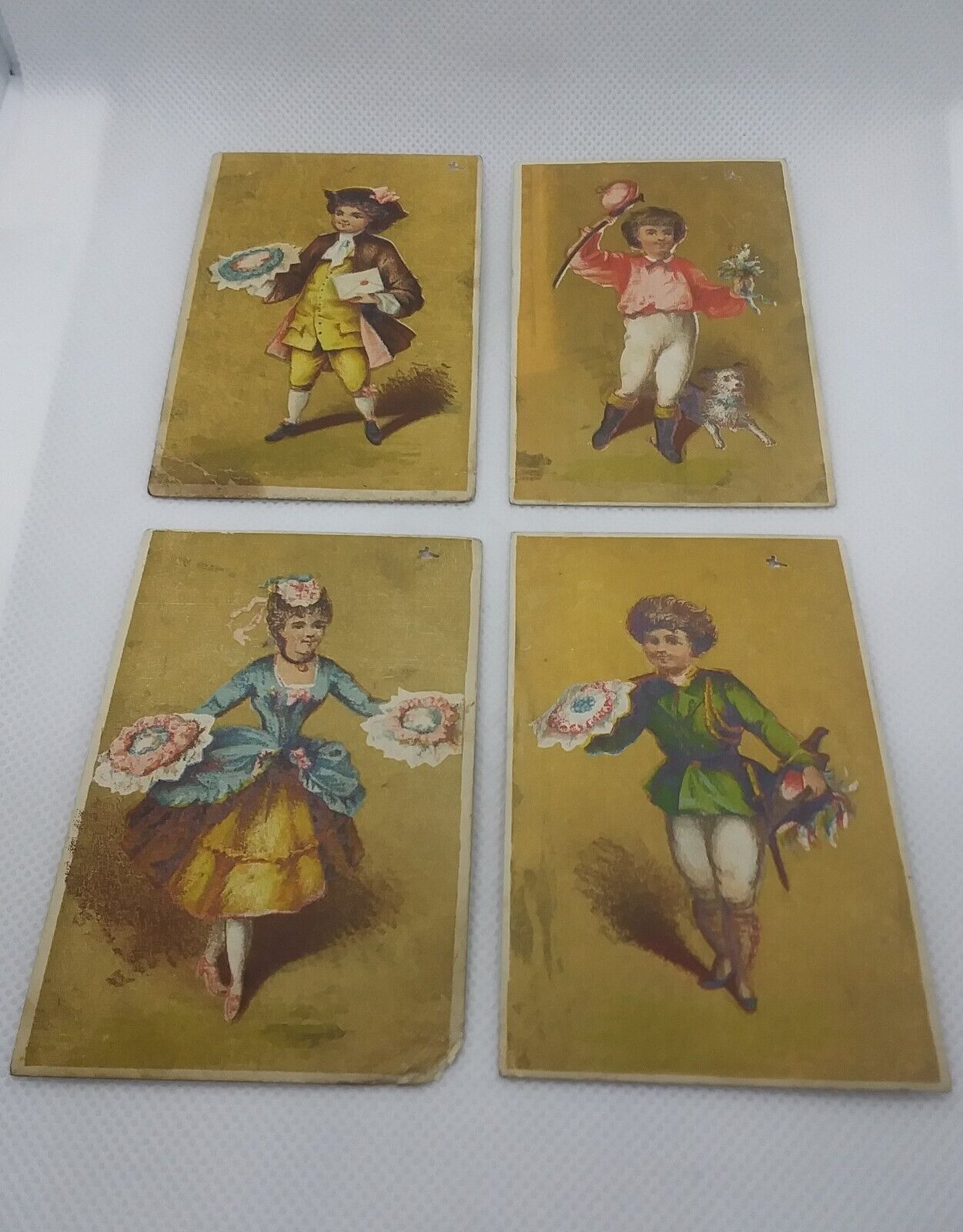 Antique Sayer Bros Manufacturing Clothiers Trade Cards Lot Of 4