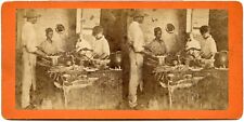 Cuba Slavery 1860 Plantation Kitchen Slaves; G. Barnard/E. Anthony CW147 picture