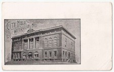Waterville Maine City Hall Antique Postcard #539 picture