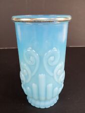 1970s Avon Vase Bristol Opalescent Glass Tumbler Footed 5
