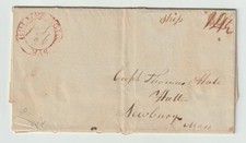 1824 SANTO DOMINGO Trade Letter to Capt Thomas Hale Newbury MA - HOLMES HOLE, MA picture