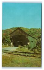 Postcard RR Covered Bridge at Bartonsville near Chester, Vermont T85 picture