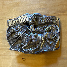 Vintage Marlboro Limited Edition Horse Rider Belt Buckle 1986 Made in USA #186 picture