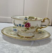 Vintage Sunnyvale By Castleton Footed Cup & Saucer Set picture