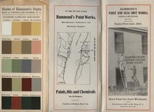 Hammond's Paint & Slug Shot Works Brochure Price List 1910 Paint Shades Chart  picture