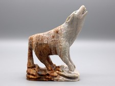 Calvin Weeka Picasso Marble Zuni Wolf Fetish picture