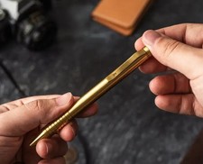 Grafton Mini Twist Pen-Solid Brass picture