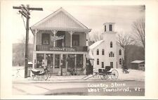 RPPC West Townshend Vermont Street View at Country Store 1950s picture