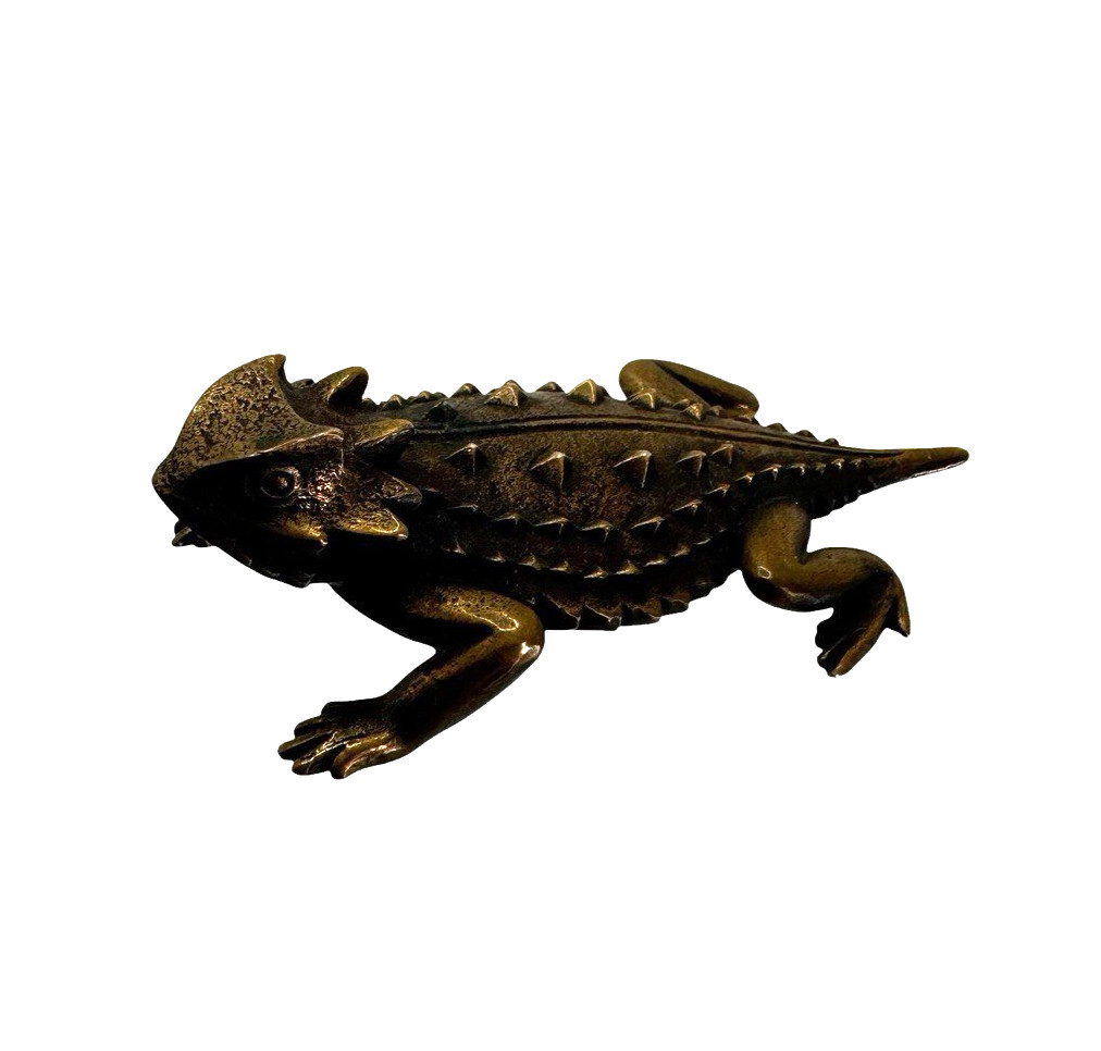 James Avery Bronze Horned Toad Paperweight James Avery Bronze Horned Toad Paperweight
