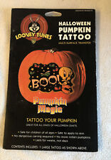 NEW Pumpkin Magic Halloween Pumpkin Tattoo Looney Tunes Tweety Bird Transfer picture