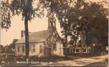 c1910 Universalist Church of Hiram Maine Vintage Real Photo Postcard picture