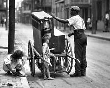1924 ORGAN GRINDER on the Streets of New Orleans 8x10 Borderless PHOTO picture