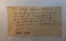 1817 Handwritten promissory note, Washington, Pennsylvania. For Payment of $150 picture