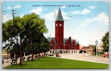 Postcard Chicago And Northwest Depot Milwaukee Wisconsin Posted 1951 picture