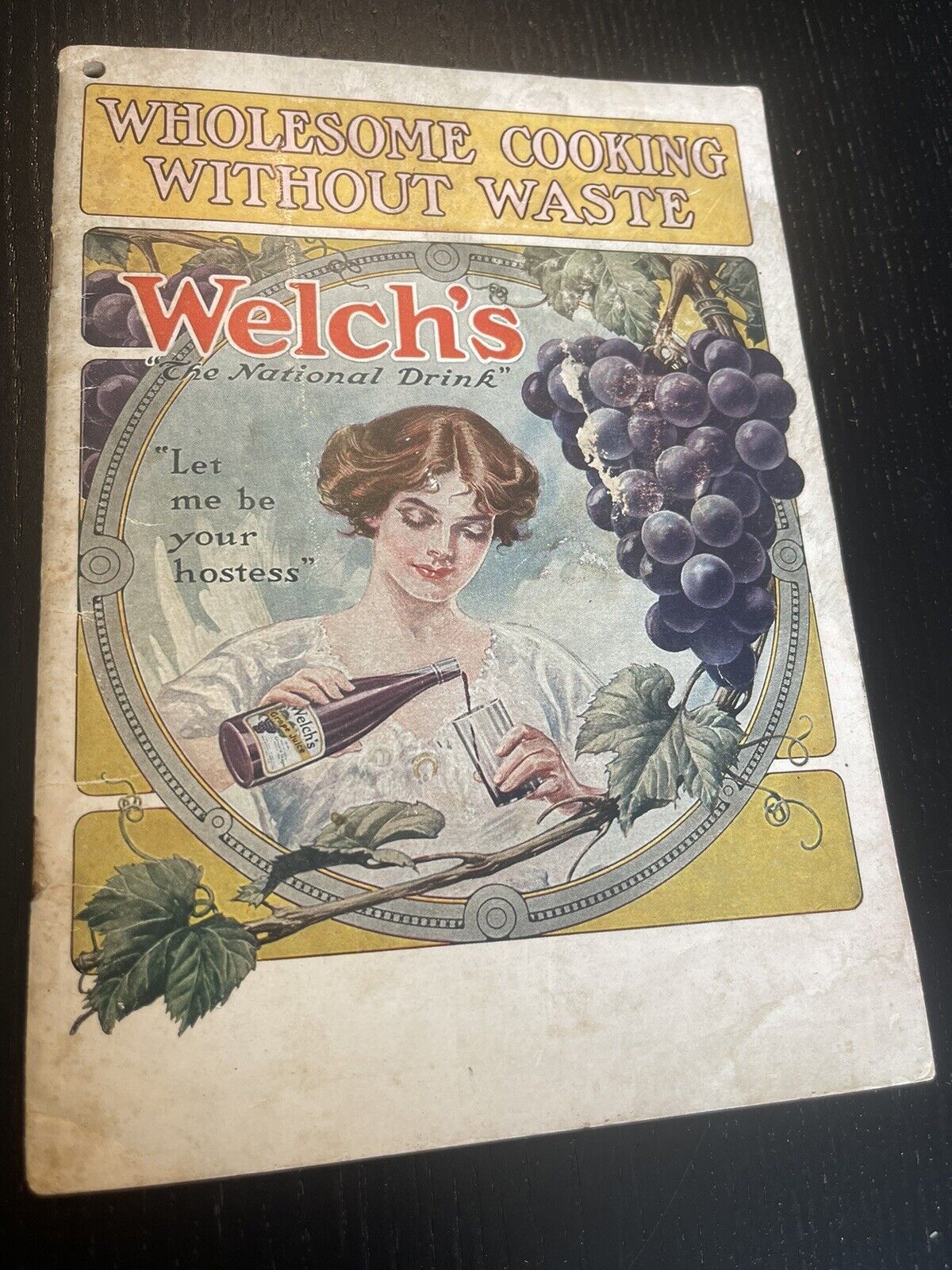 Welch’s Grape Juice Co. Old Vintage Antique Early Recipe Cook Book Westfield NY