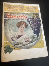 Welch’s Grape Juice Co. Old Vintage Antique Early Recipe Cook Book Westfield NY picture