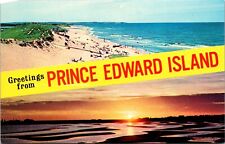 Prince Edward Island Canada Cavendish Beach & Sunset At Carleton Beach Postcard picture