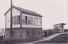 Photo Rockingham Railway station signal box Leicestershire closed in 1966 picture