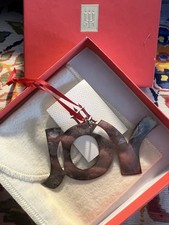 Vintage James Avery Sterling Silver Ornament Christmas Joy JOY picture