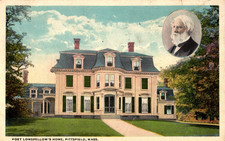 Poet Longfellow's Home Pittsfield, Mass. Postcard Posted 1920 M1 picture