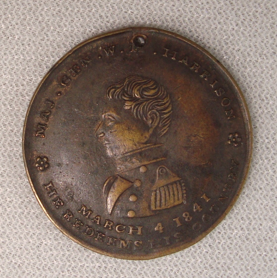 1841 William Henry Harrison Campaign Token \ 1841 William Henry Harrison Campaign Token \