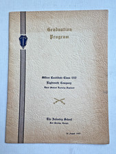 1945 The Infantry School Graduation Program Fort Benning, Georgia 18th Company picture