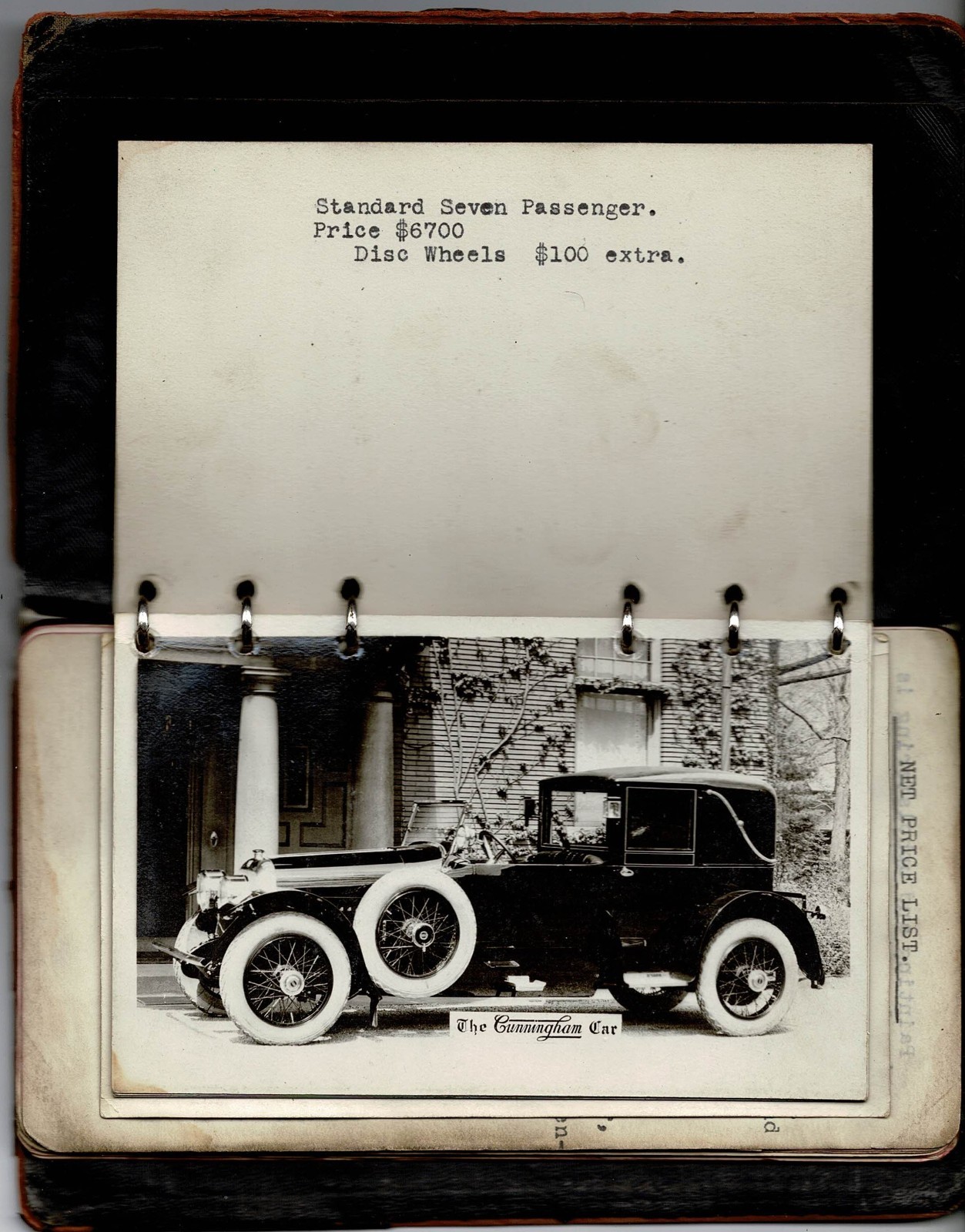 1920 Cunningham Car Company Salesman's Book Rochester, New York. One-of-a-Kind 1920 Cunningham Car Company Salesman's Book Rochester, New York. One-of-a-Kind