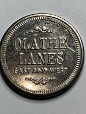 RARE OLATHE LANES BOWLING CENTERS EAST AND WEST ARCADE TOKEN KANSAS #rL1 picture