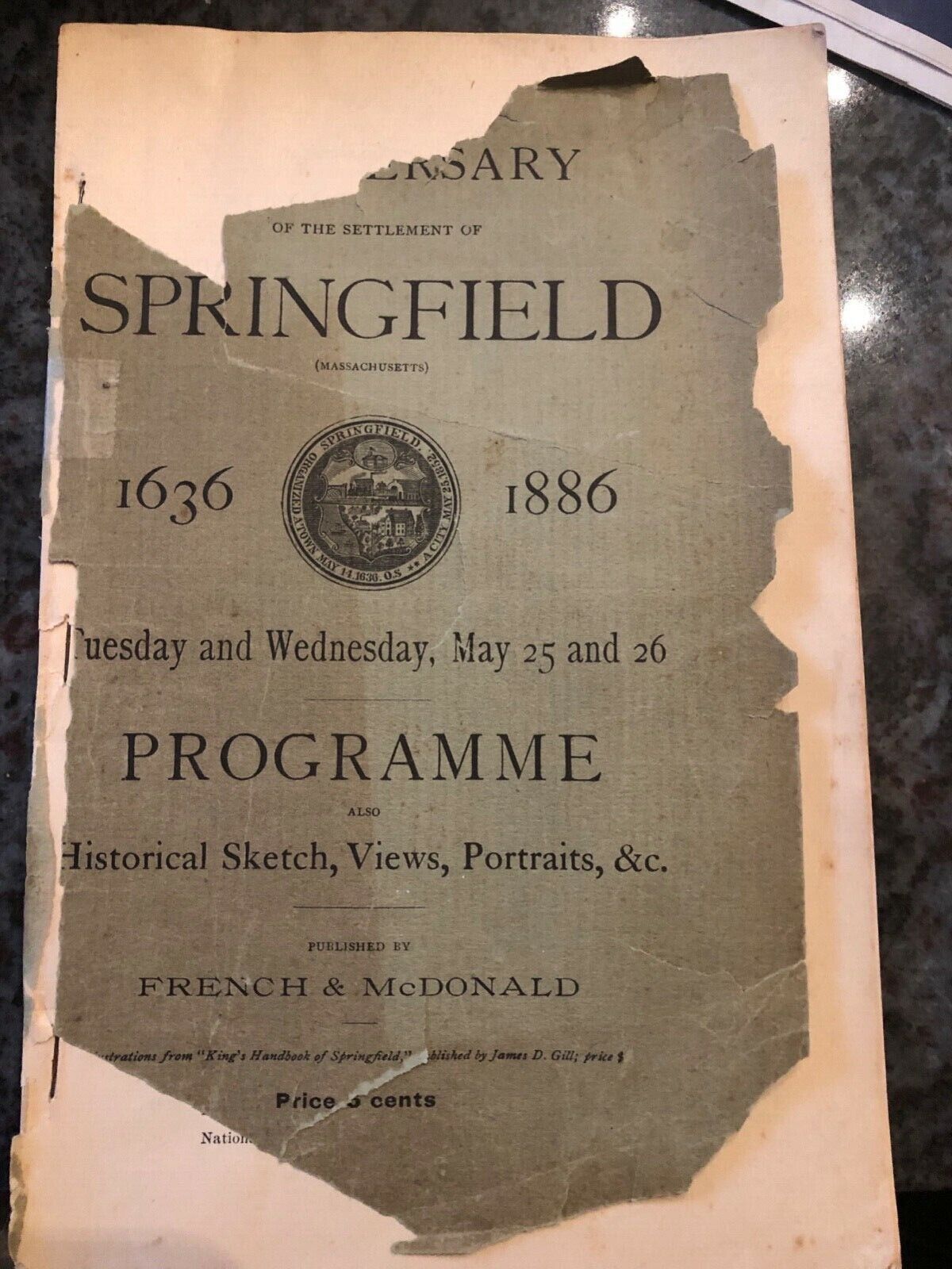 1886 Springfield Mass program