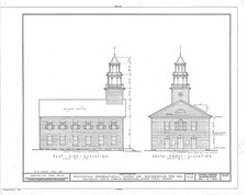 Weathersfield Congregational Church Weathersfield VT 1935 HABS Elevation picture