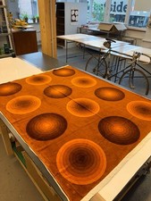Original Verner Panton Mira X Spectrum Fabric Fabric Circles Mid Century Modern picture