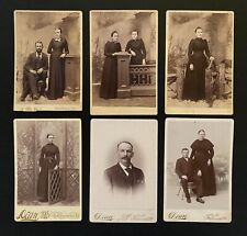 ANTIQUE CABINET CARD LOT, HILL, DEAN, HARRISONBURG, BRIDGEWATER VA 1800's picture