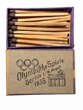 Third Reich. Olympic Games Berlin 1936 Safety Matchbox with original Matches picture