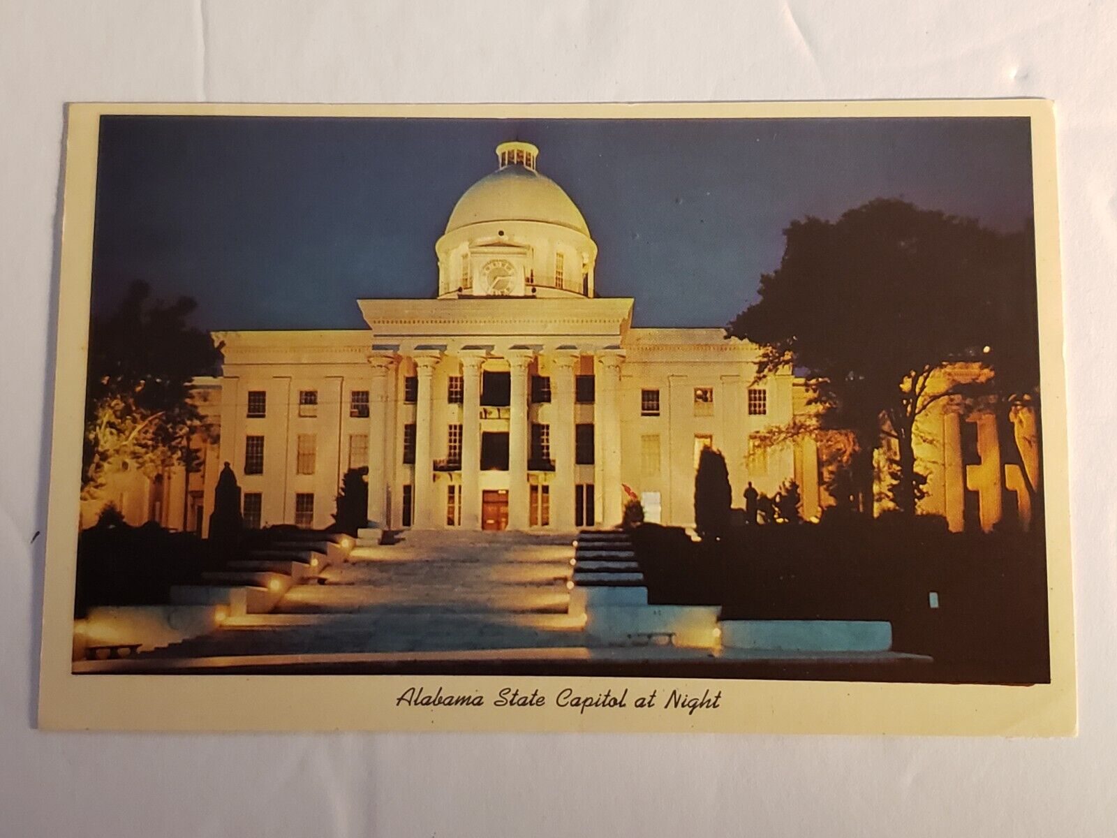 State Capital Montgomery Alabama At Night Postcard #130