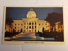 State Capital Montgomery Alabama At Night Postcard #130 picture