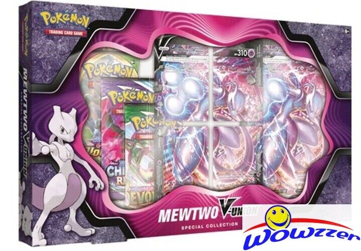 POKEMON TCG V-Union Special Collection Factory Sealed Box- MEWTWO-Promos,4 Packs