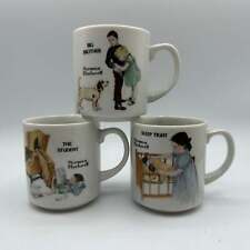 Norman Rockwell Mugs - Sleep Tight, The Student, Big Brother picture