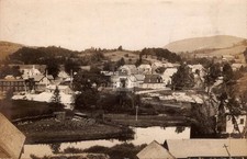 South Ryegate Vermont 1906 Town View Railroad Houses Mill RPPC Postcard COPY picture